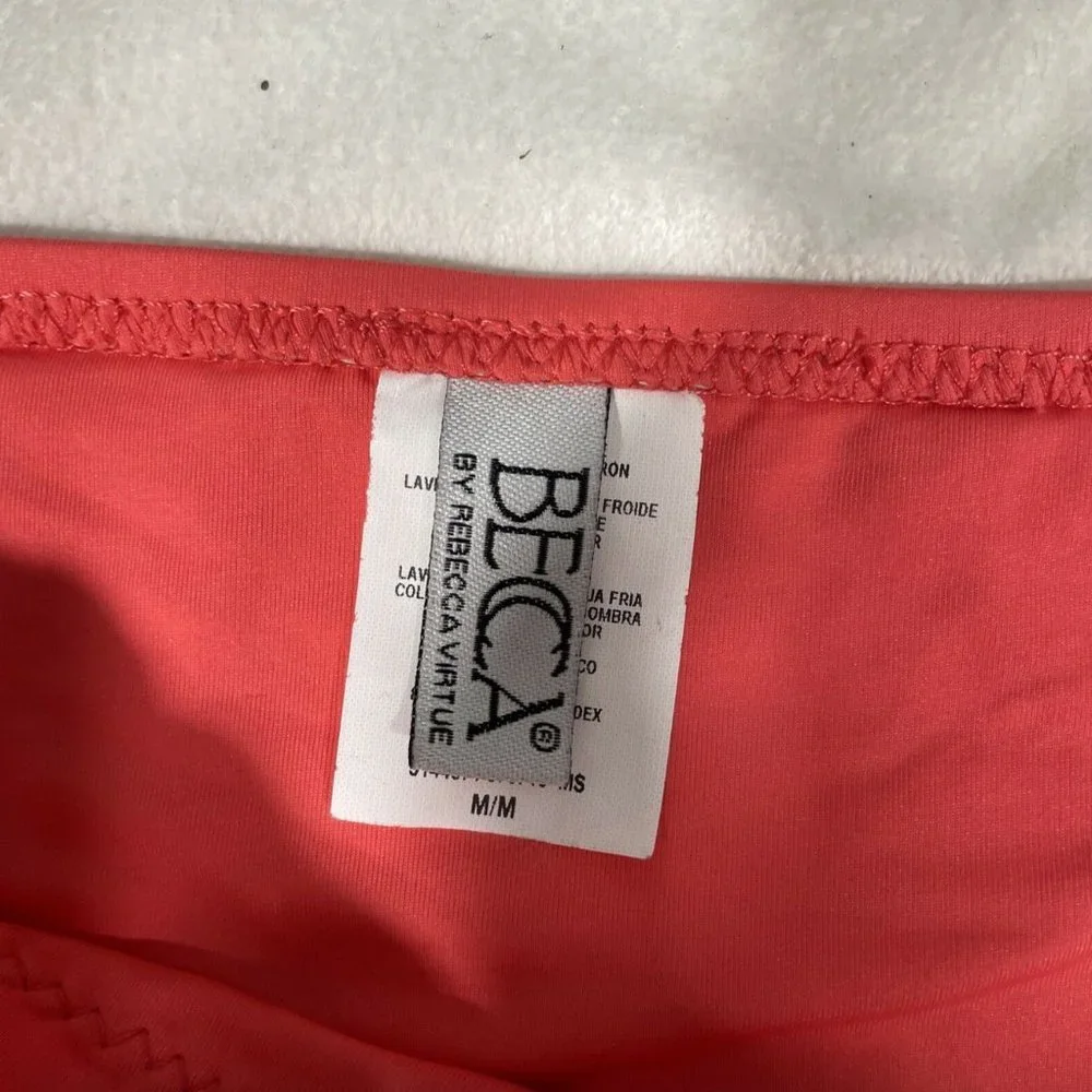 NEW Becca Loop Tie‎ Side Hipster Bikini Bottom Sunrise [ SZ Medium ] #3983